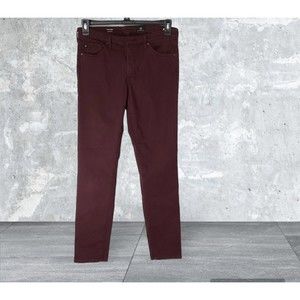 AG Adriano Goldschmied 29R Women's Maroon The Prima Mid Rise Skinny Made In USA